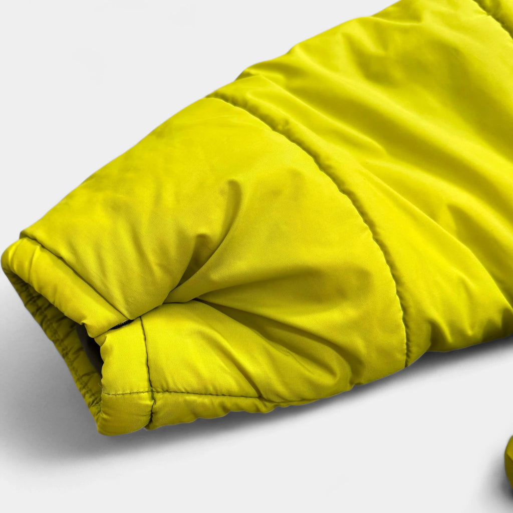 Moschino Lime Green Shearling-Lined Puffer Jacket - detail 4