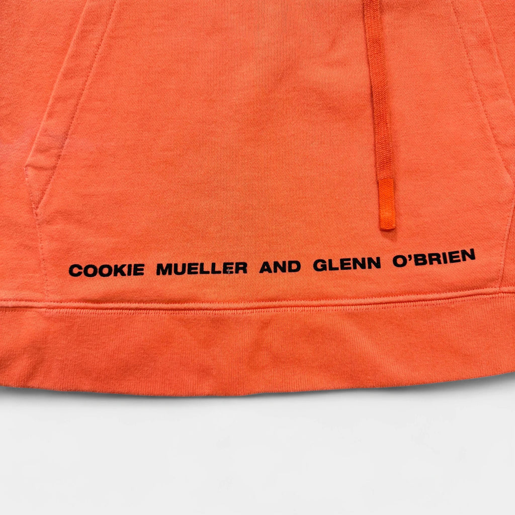 Raf Simons FW18 'DRUGS' Orange Sleeveless Hoodie