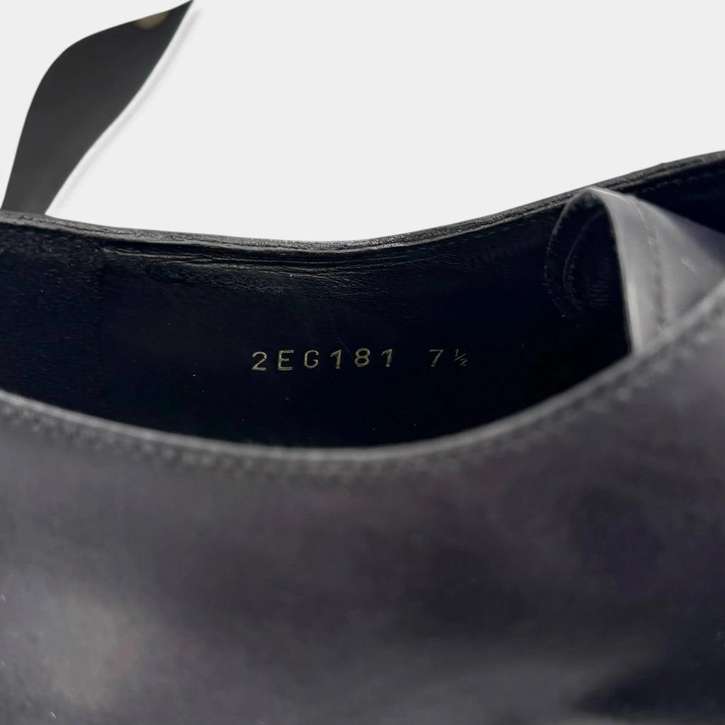 Prada Fringe Kiltie Leather Derby Shoes