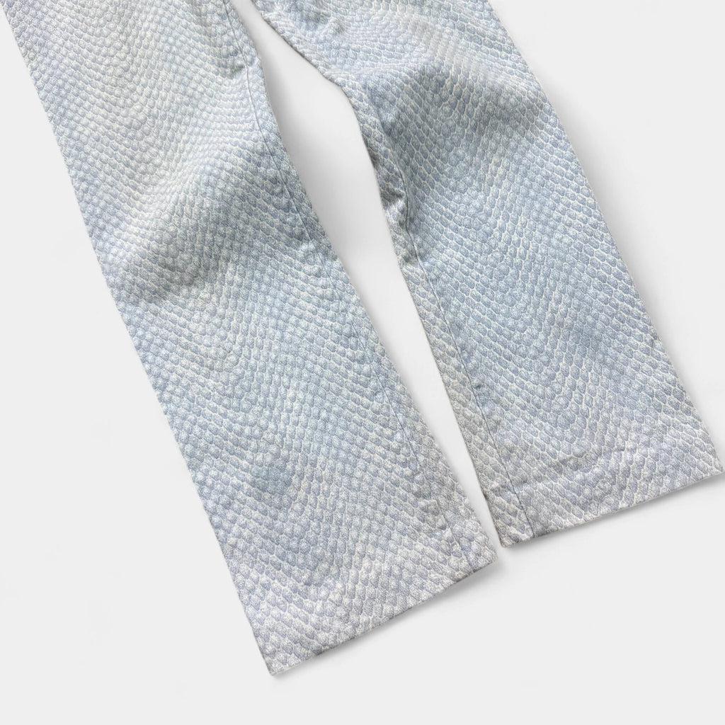 Roberto Cavalli Blue Snake Skin Texture Denim Jeans - detail 3
