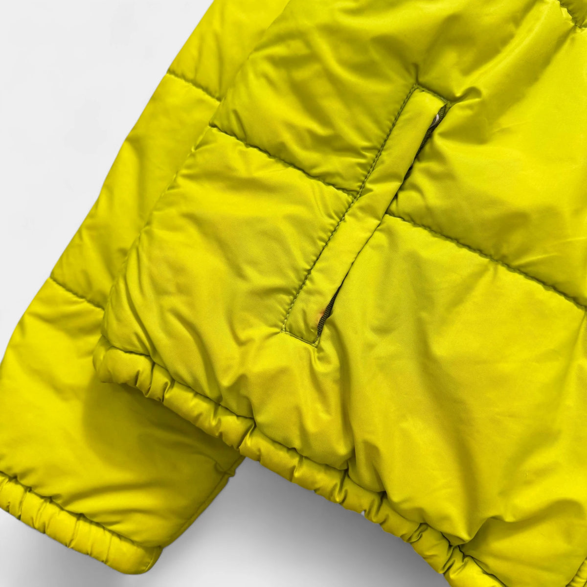 Moschino Lime Green Shearling-Lined Puffer Jacket - detail 2