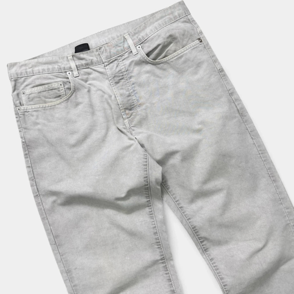 Dior Homme KVA Bleached Grey Straight Leg Trousers