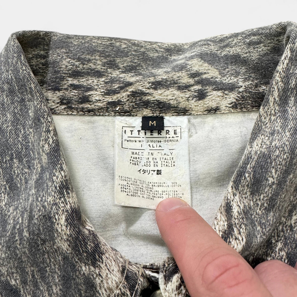 Just Cavalli 2000's Leopard Print Denim Jacket