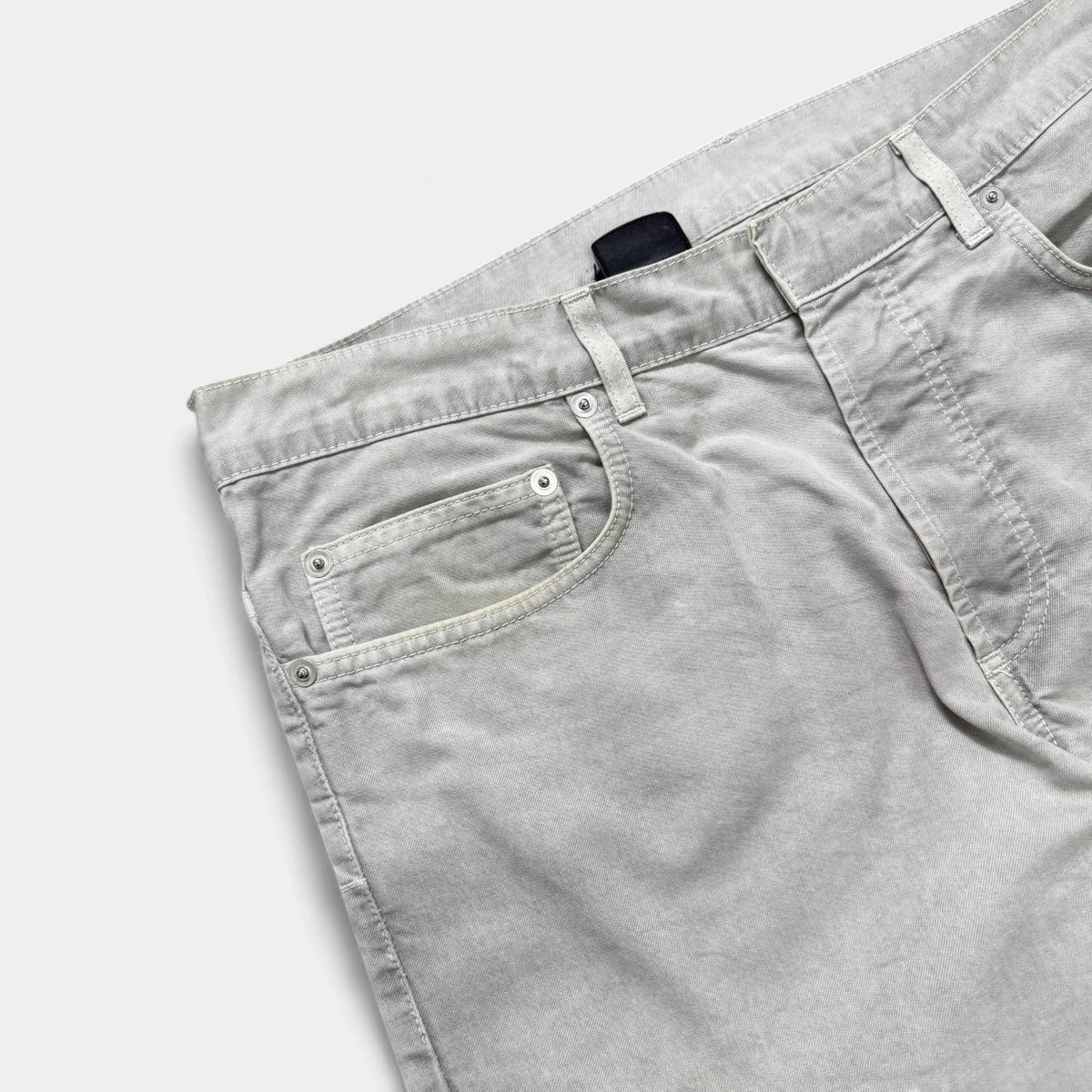 Dior Homme KVA Bleached Grey Straight Leg Trousers