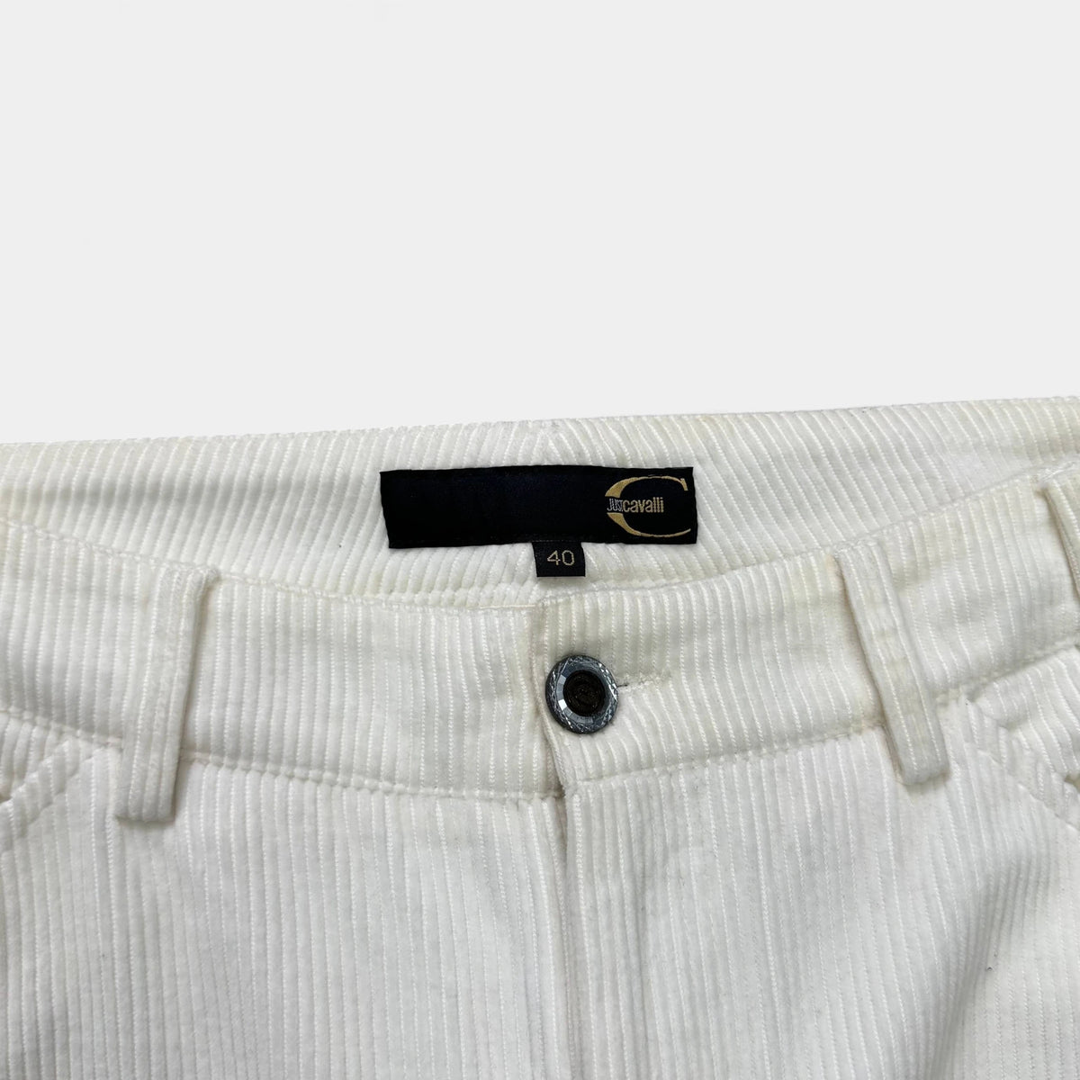 Just Cavalli 2000s Flared White Pants - detail 1