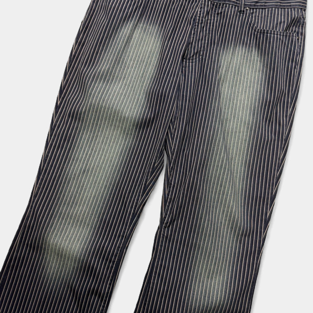 Just Cavalli 90s Striped Sandblasted Flared Pants - detail 1