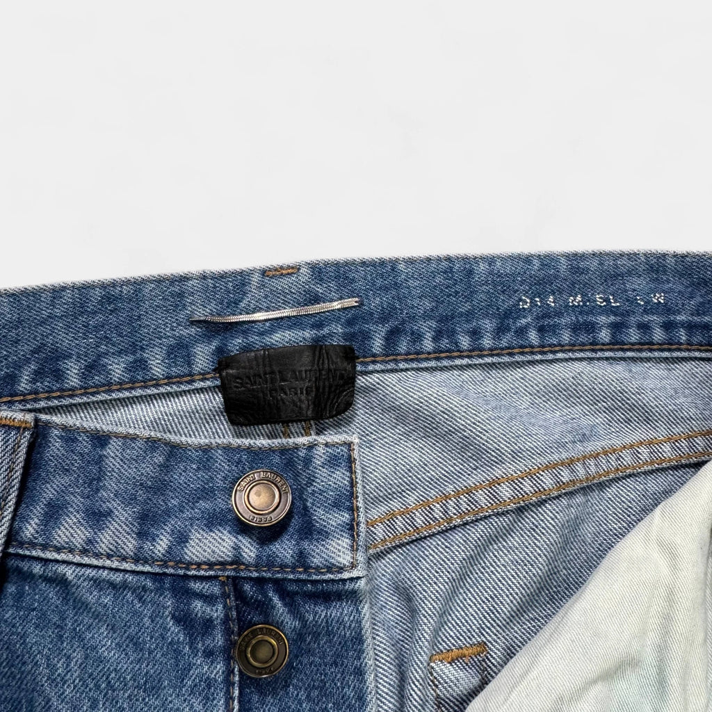 Saint Laurent 2016 D14 Handstitching Pocket Straight Leg Jeans - detail 2
