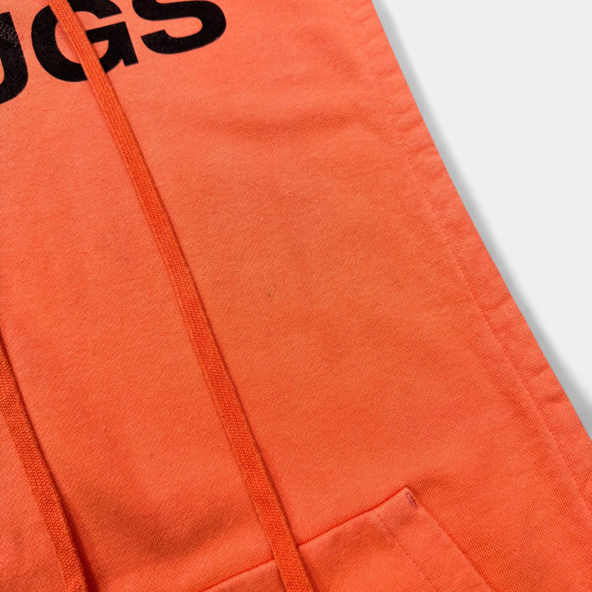 Raf Simons FW18 'DRUGS' Orange Sleeveless Hoodie