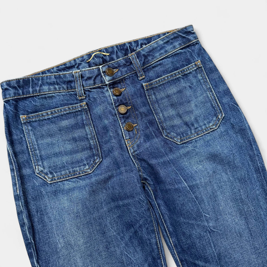 Saint Laurent 2018 D17 Flared Indigo Denim Jeans