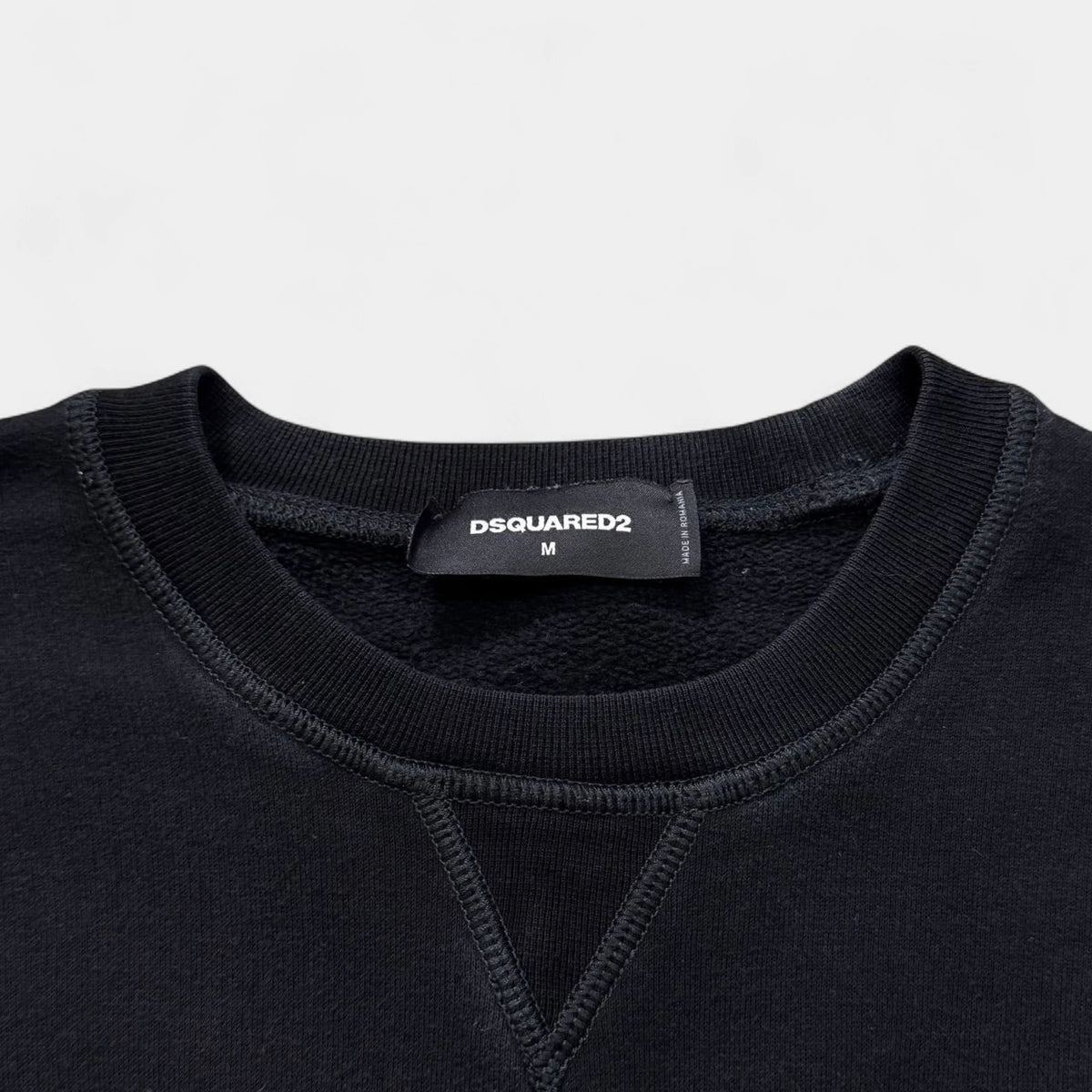 Dsquared2 Bruce Lee Black Graphic Crew Neck Sweatshirt
