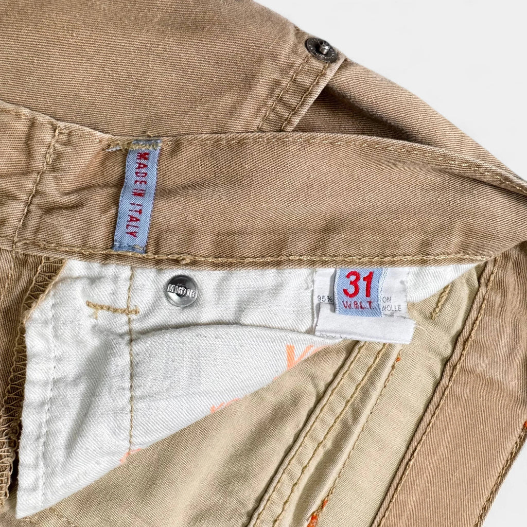 Walter Van Beirendonck 90s Classic Beige Long Leg Pants - detail 3