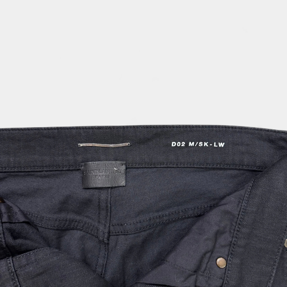 Saint Laurent D02 2020 Skinny Black Denim Jeans