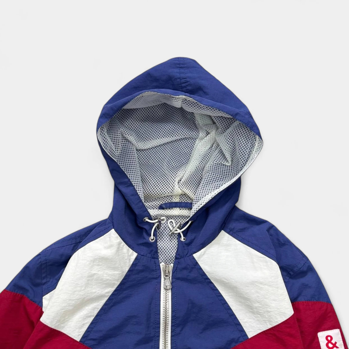 Dolce & Gabbana Color Block Nylon Windbreaker Jacket