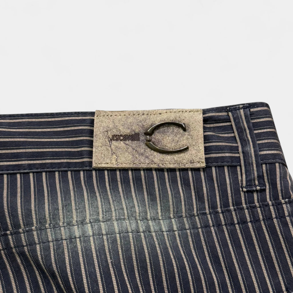 Just Cavalli 90s Striped Sandblasted Flared Pants - detail 6