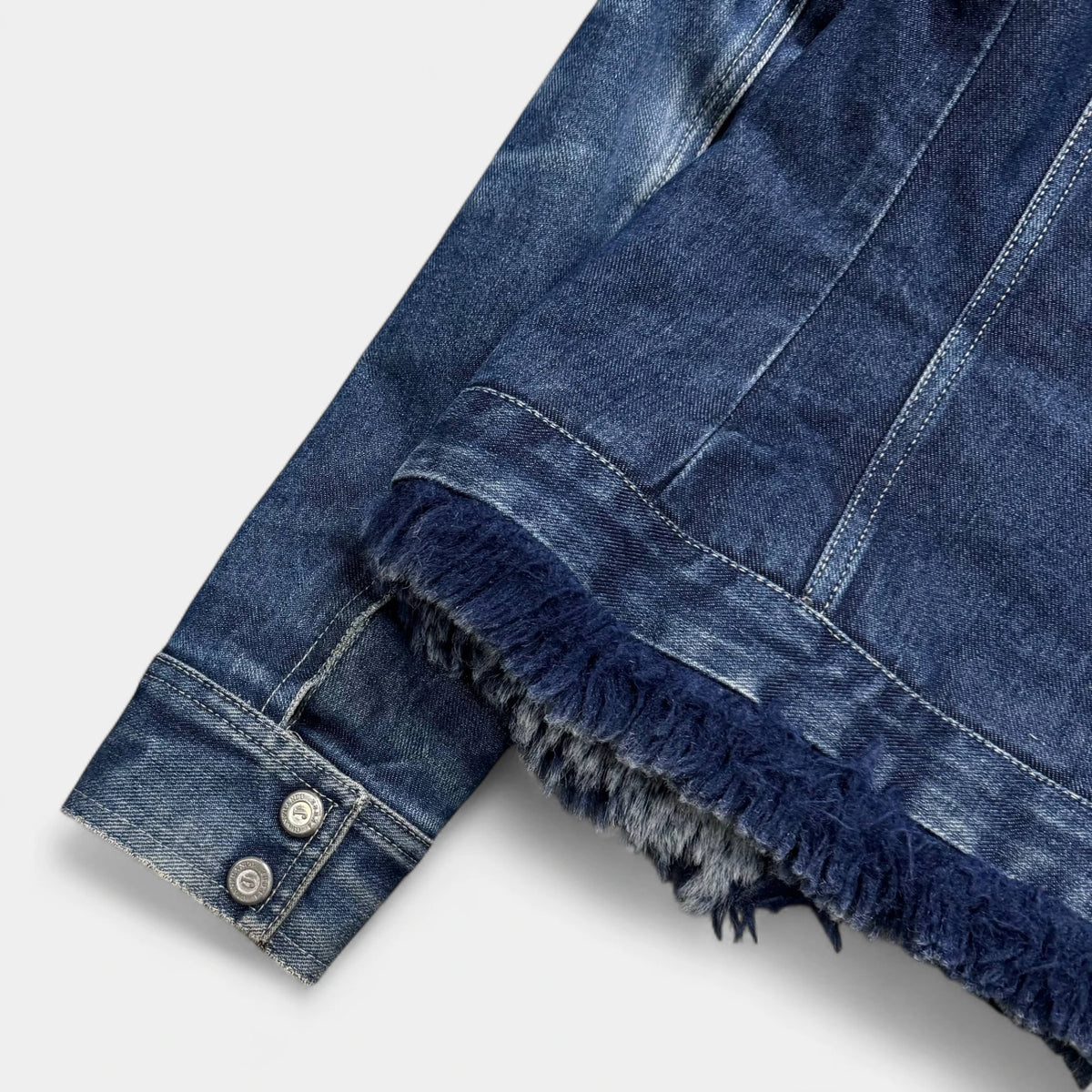 Gianfranco Ferré 90s Denim Jacket with Fur Lining - detail 4