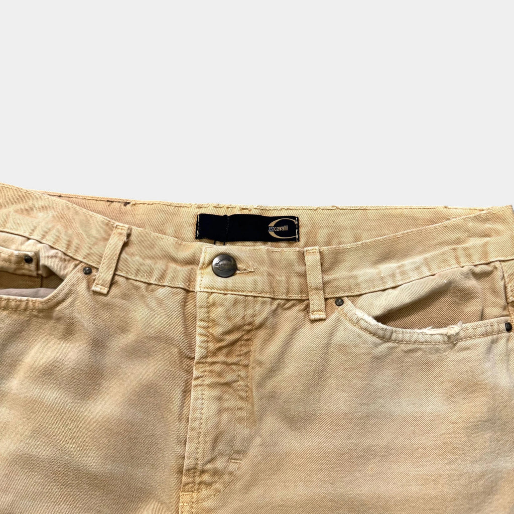 Just Cavalli Vintage Beige Slightly Flared Distressed Pants - detail 2