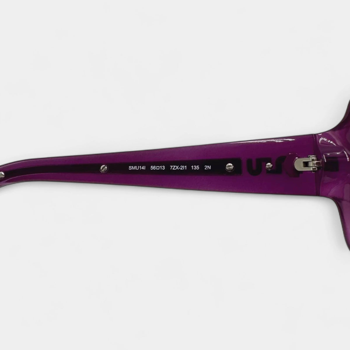Miu Miu 2000s Purple Translucent Oversized Sunglasses