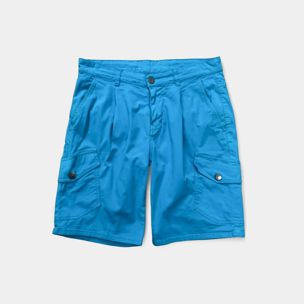 Versace Collection Blue Cargo Shorts
