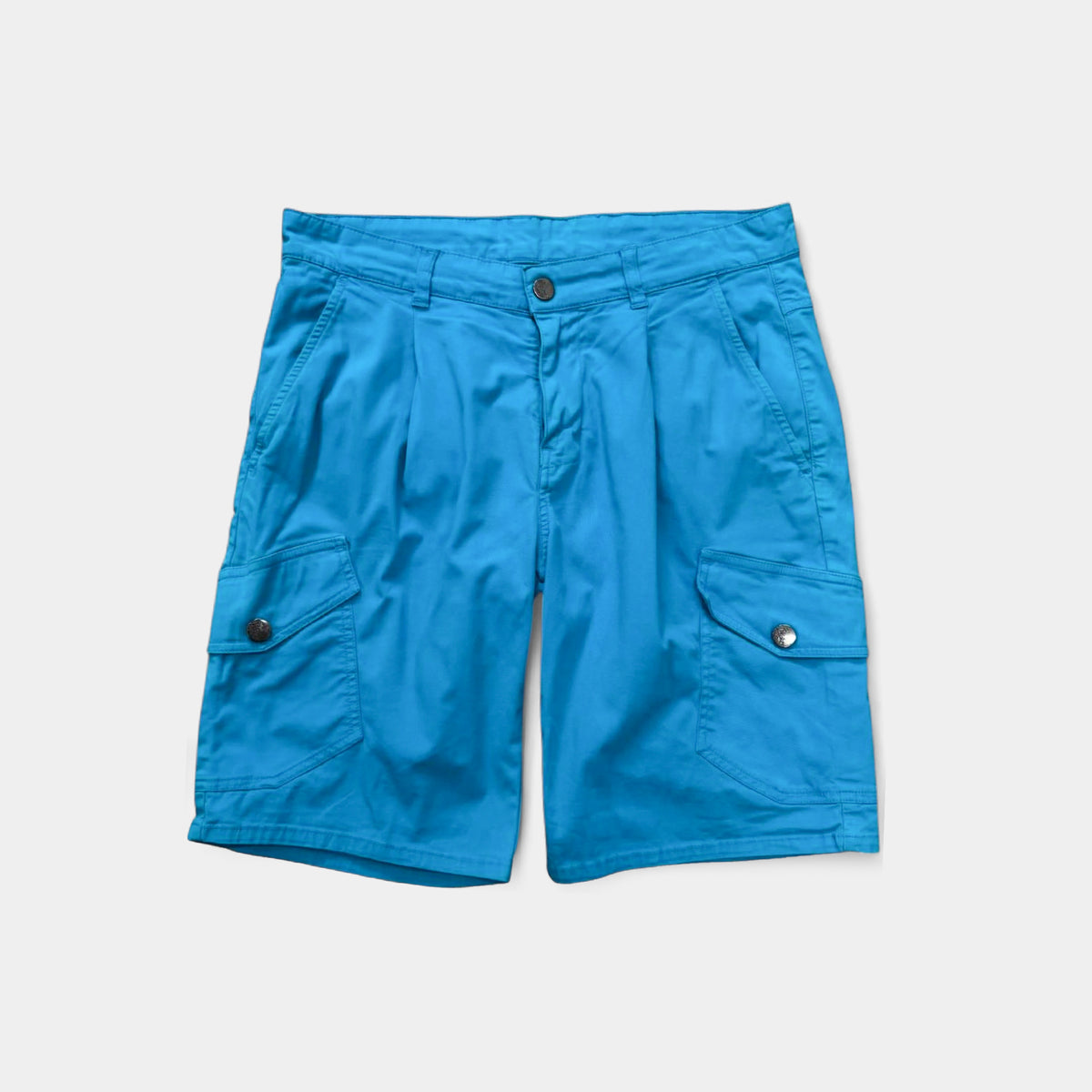 Versace Collection Blue Cargo Shorts
