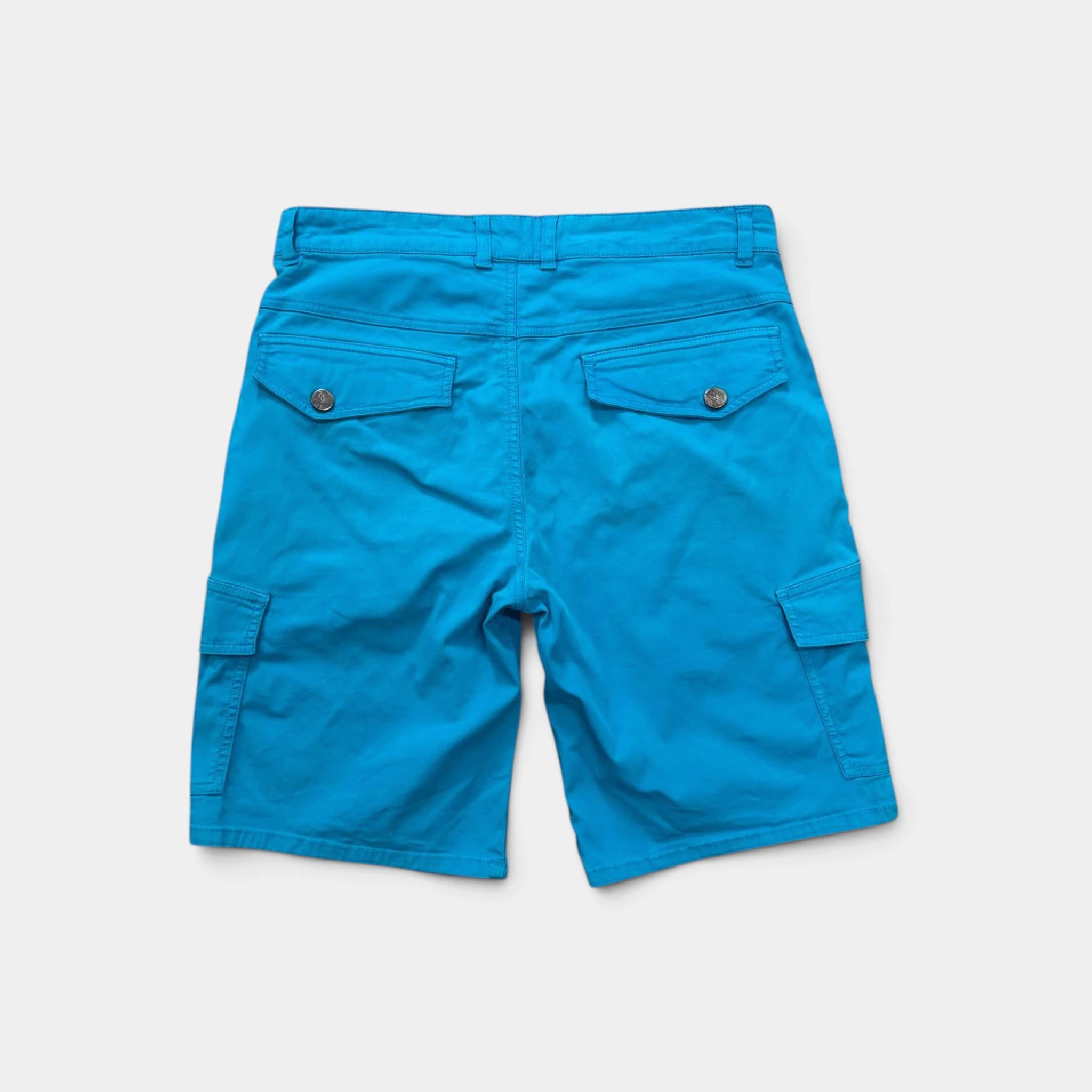 Versace Collection Blue Cargo Shorts