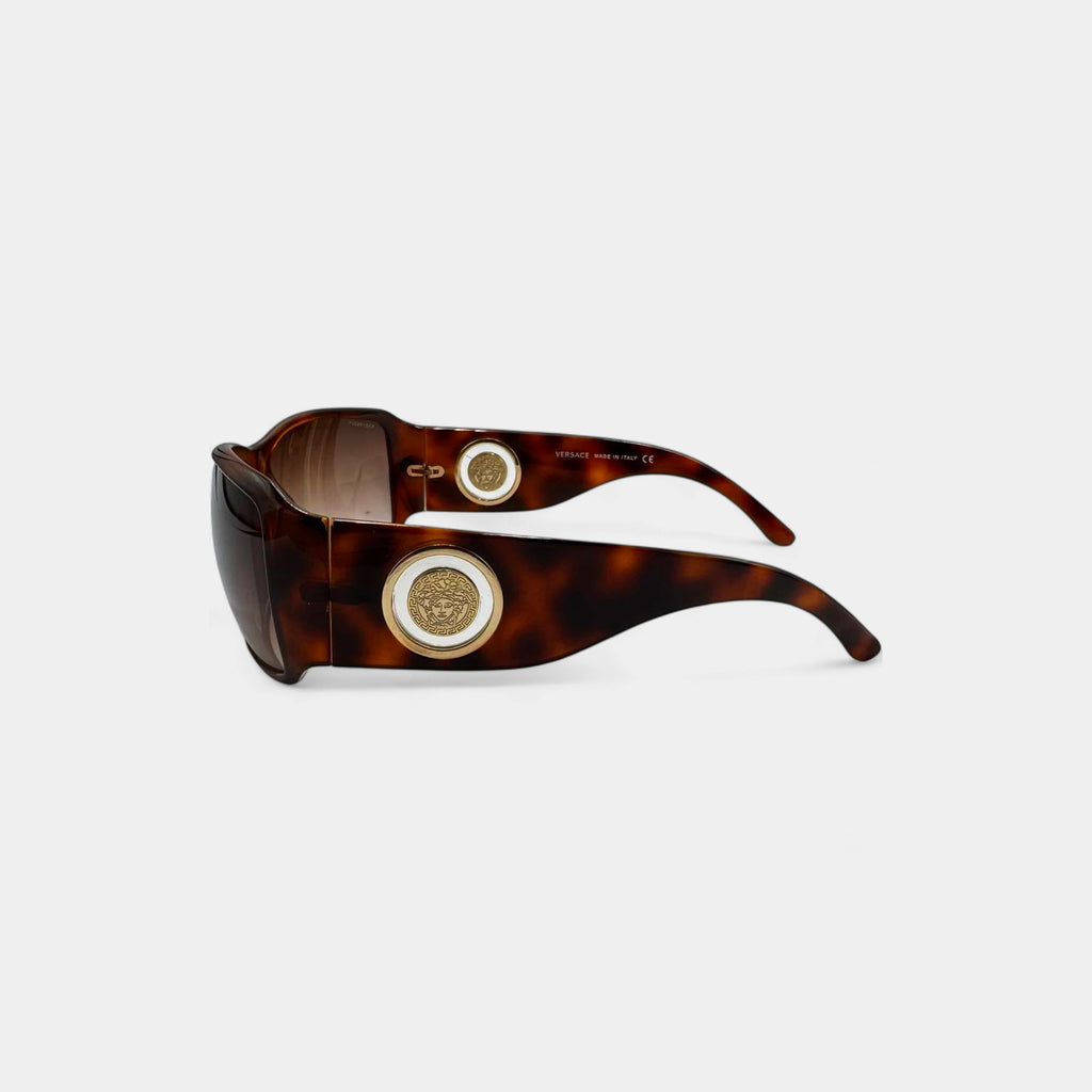 Versace Vintage Wrap Medusa Coin Sunglasses