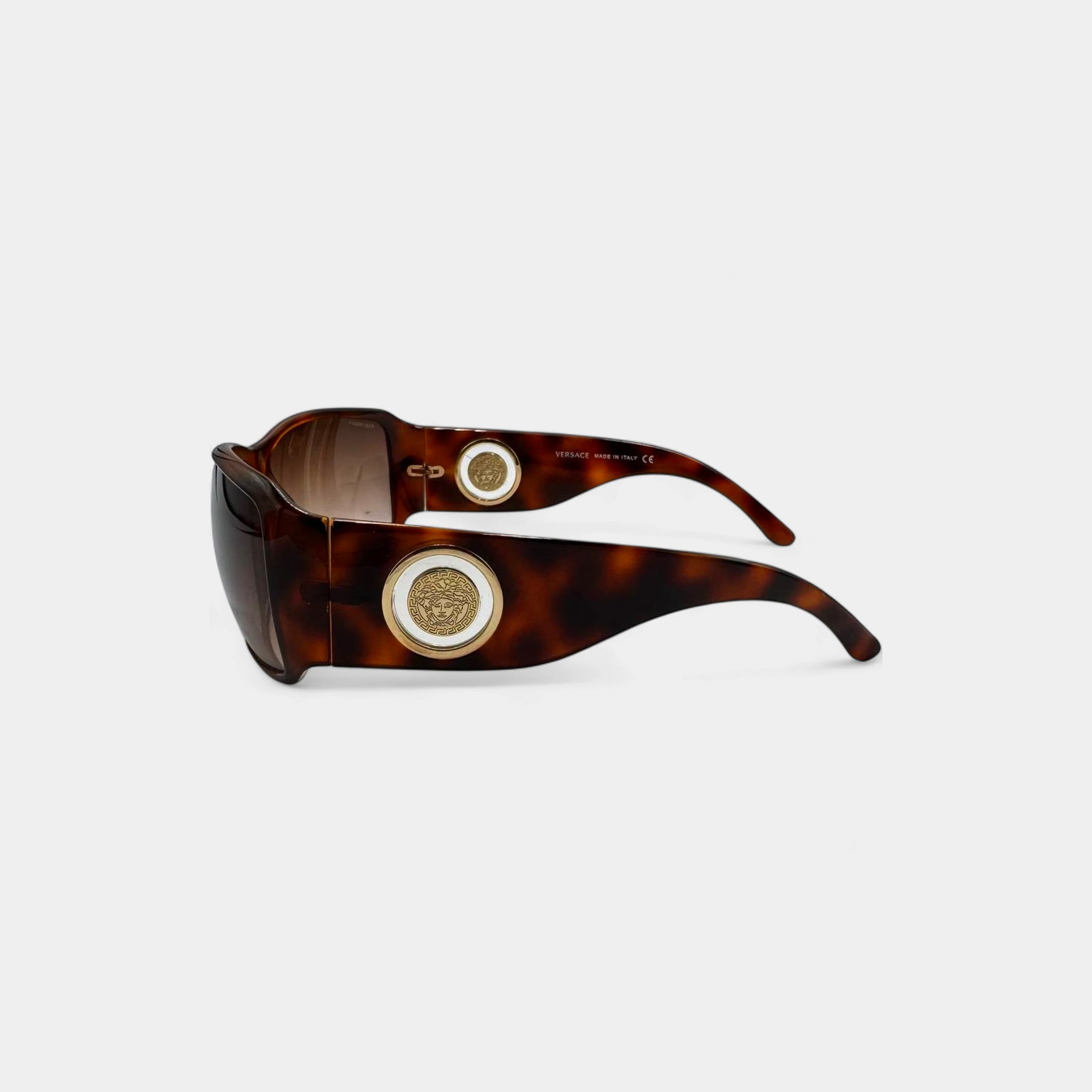 Versace Vintage Wrap Medusa Coin Sunglasses
