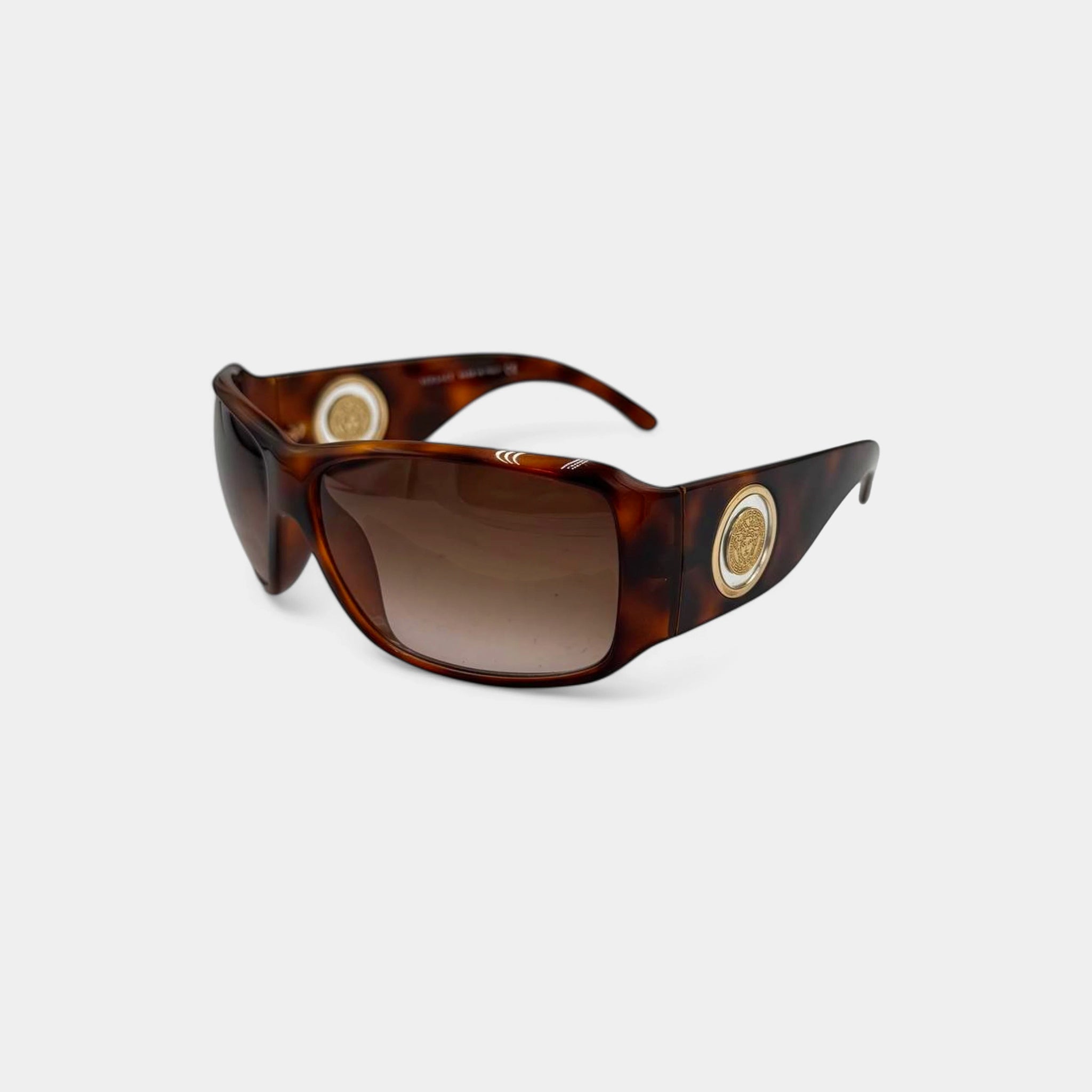 Versace Vintage Wrap Medusa Coin Sunglasses