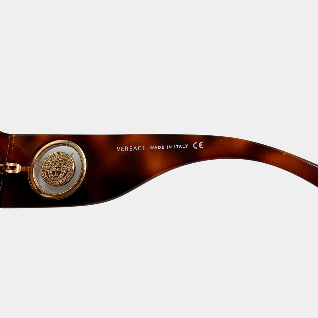 Versace Vintage Wrap Medusa Coin Sunglasses