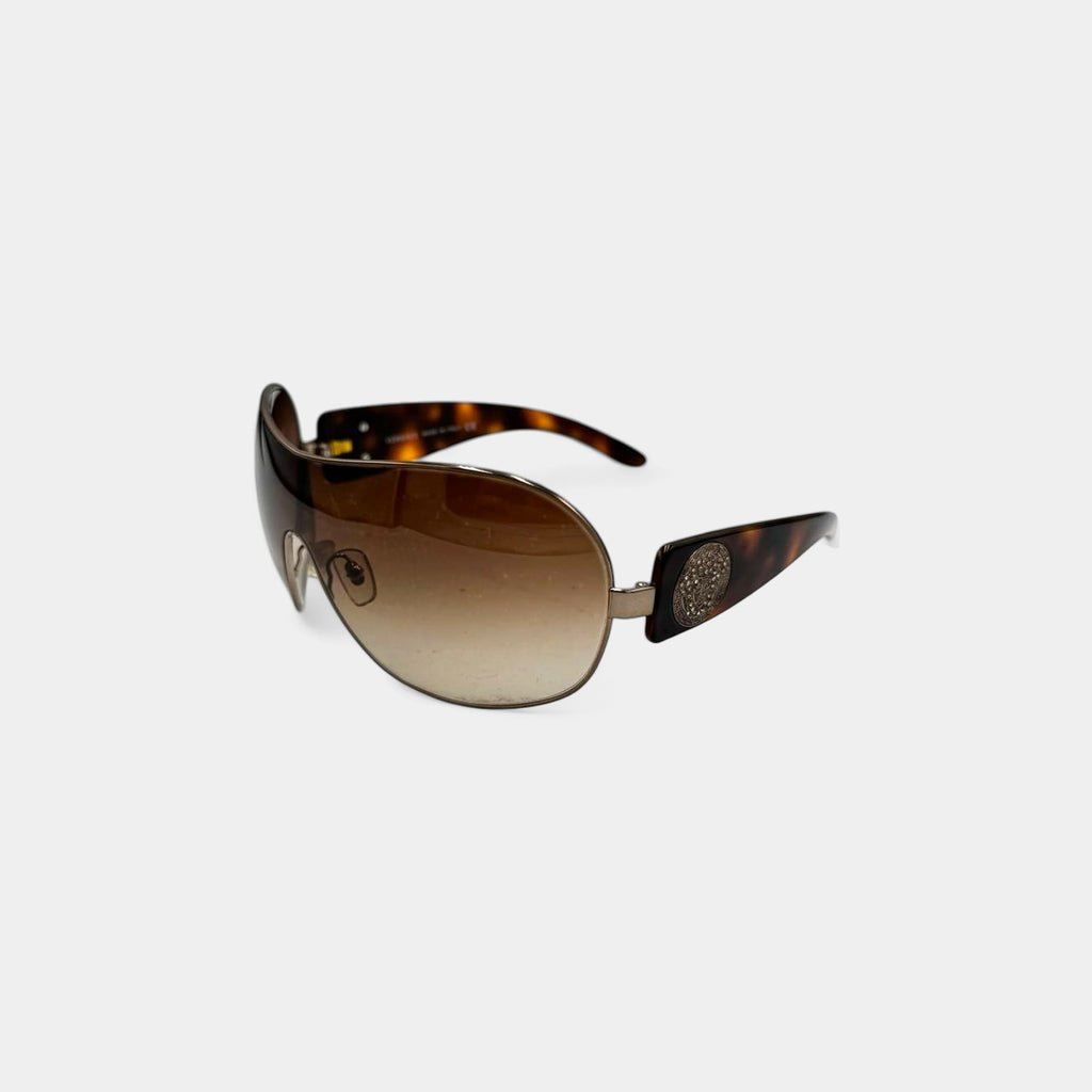 Versace 2000s Medusa Coin Sunglasses