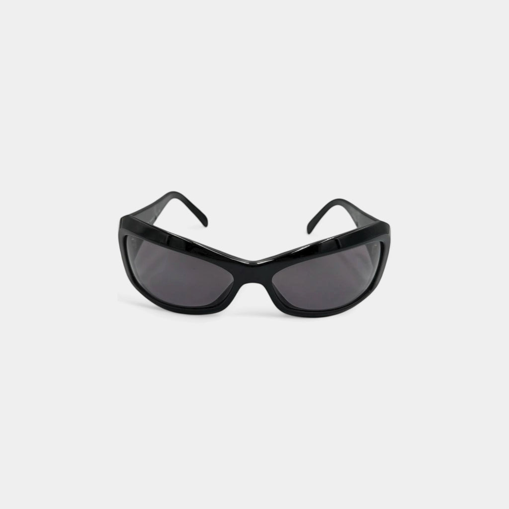 Versace 90s Rhinestone Black Sunglasses