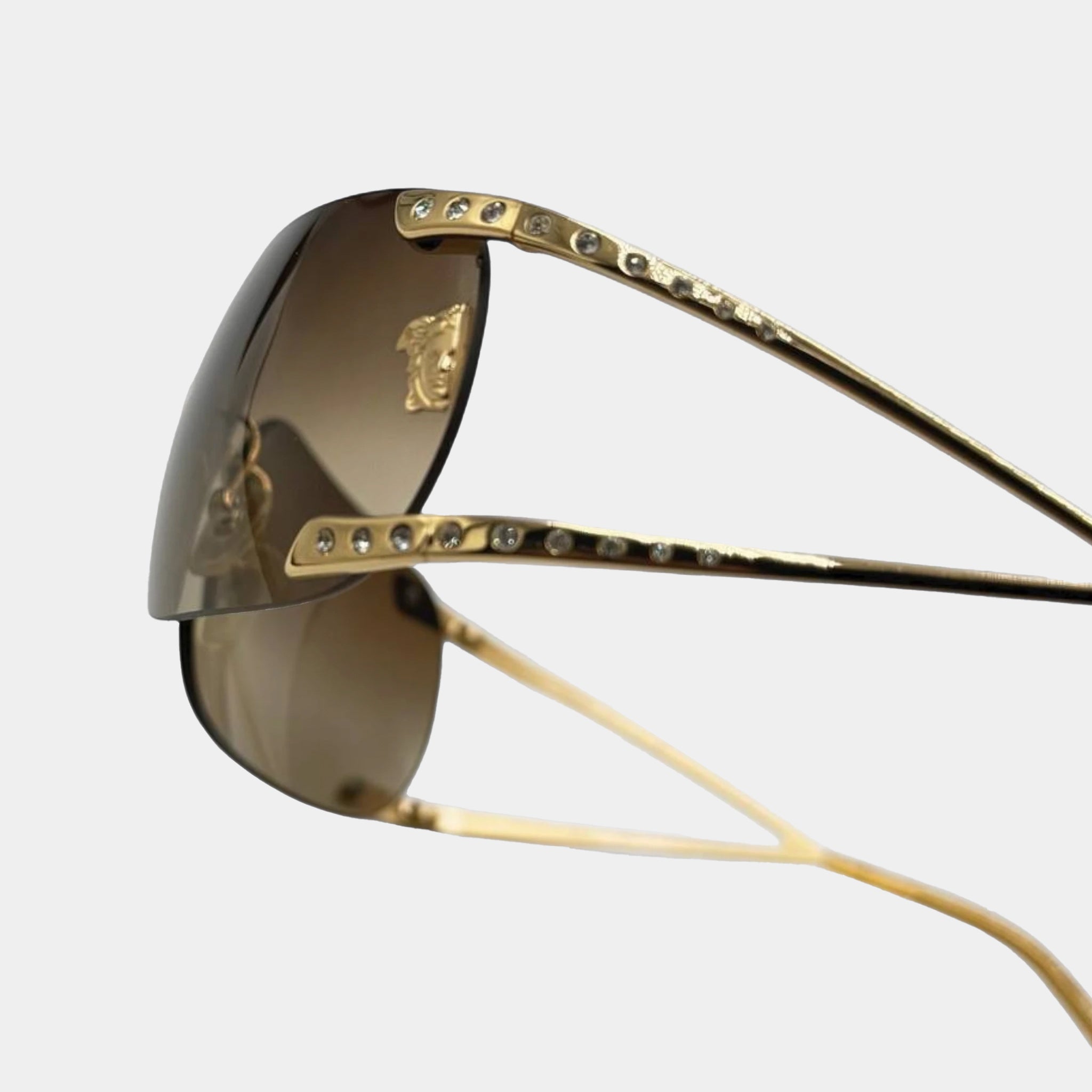 Versace 90s Gold Medusa Sunglasses