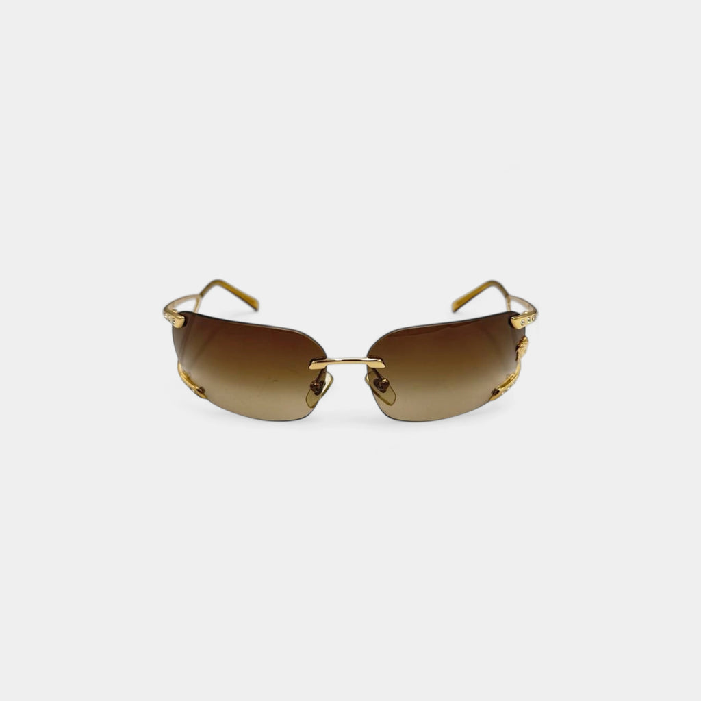 Versace 90s Gold Medusa Sunglasses