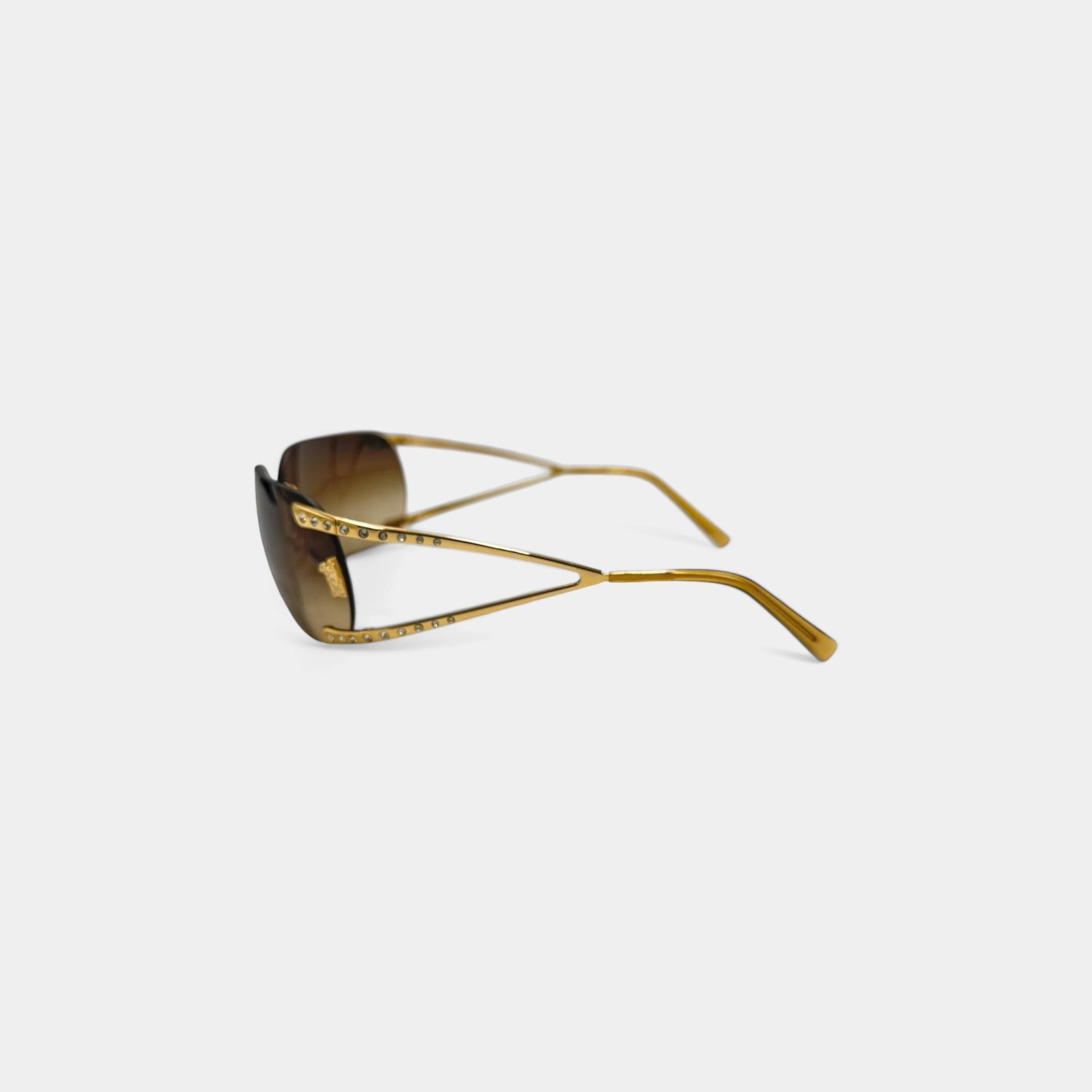 Versace 90s Gold Medusa Sunglasses