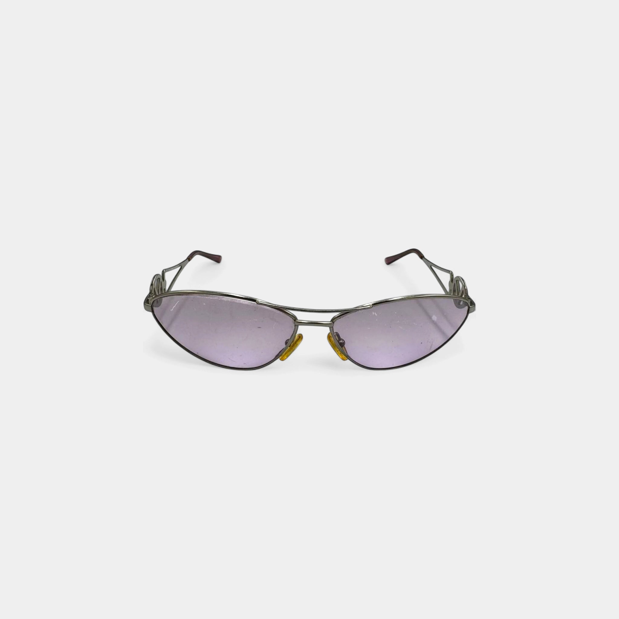 Valentino 90s Gradient Oval Sunglasses with V-Logo