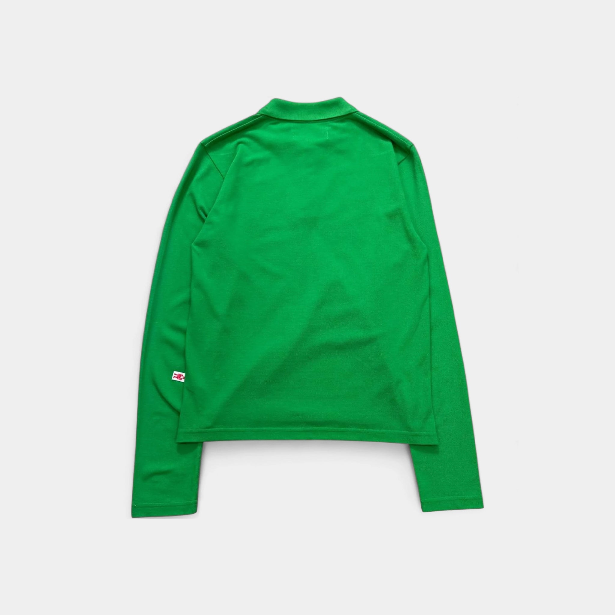 Walter Van Beirendonck Embroidered Green Long-Sleeve Polo