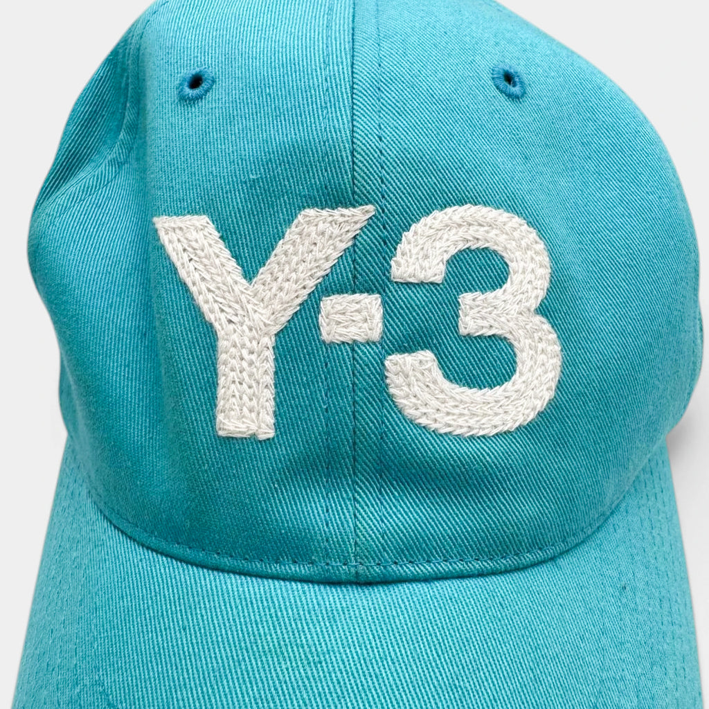 Y-3 Yohji Yamamoto x Adidas Turquoise Embroidered Baseball Cap