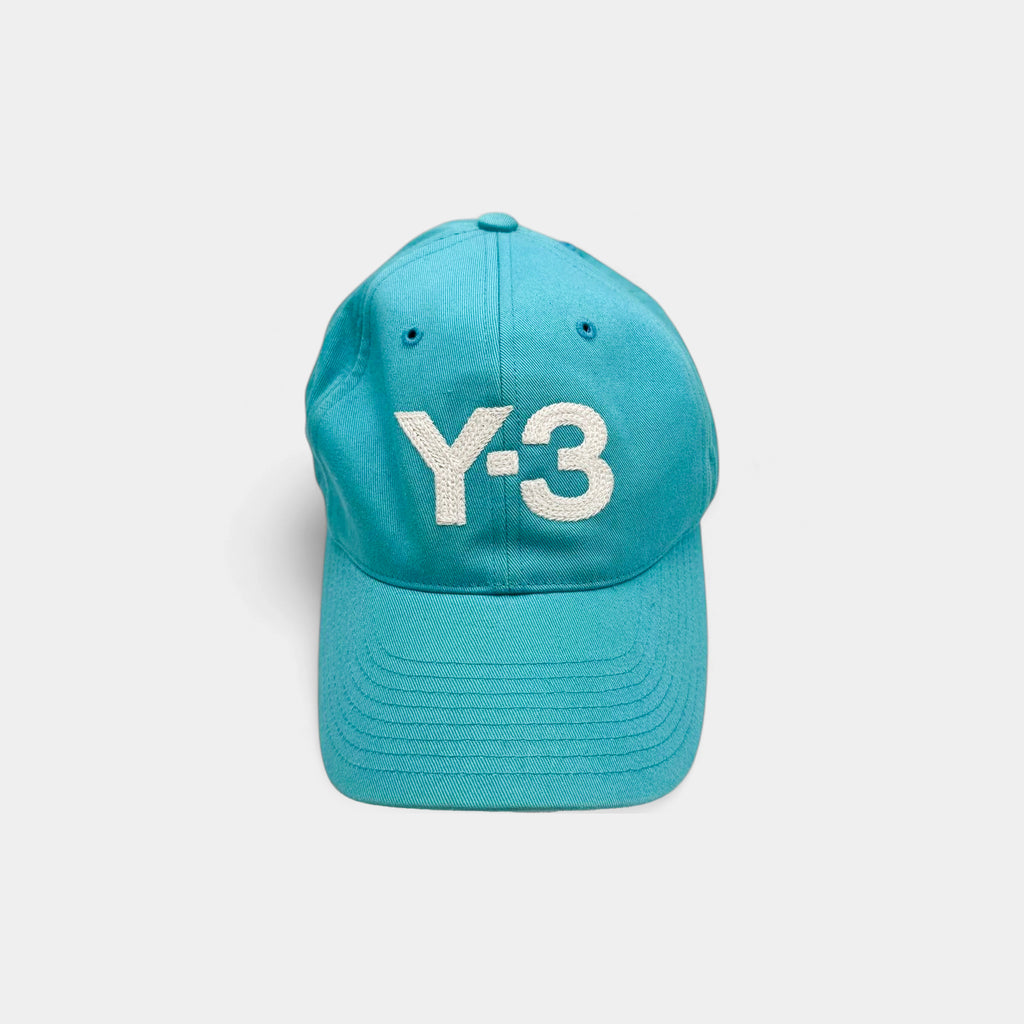 Y-3 Yohji Yamamoto x Adidas Turquoise Embroidered Baseball Cap