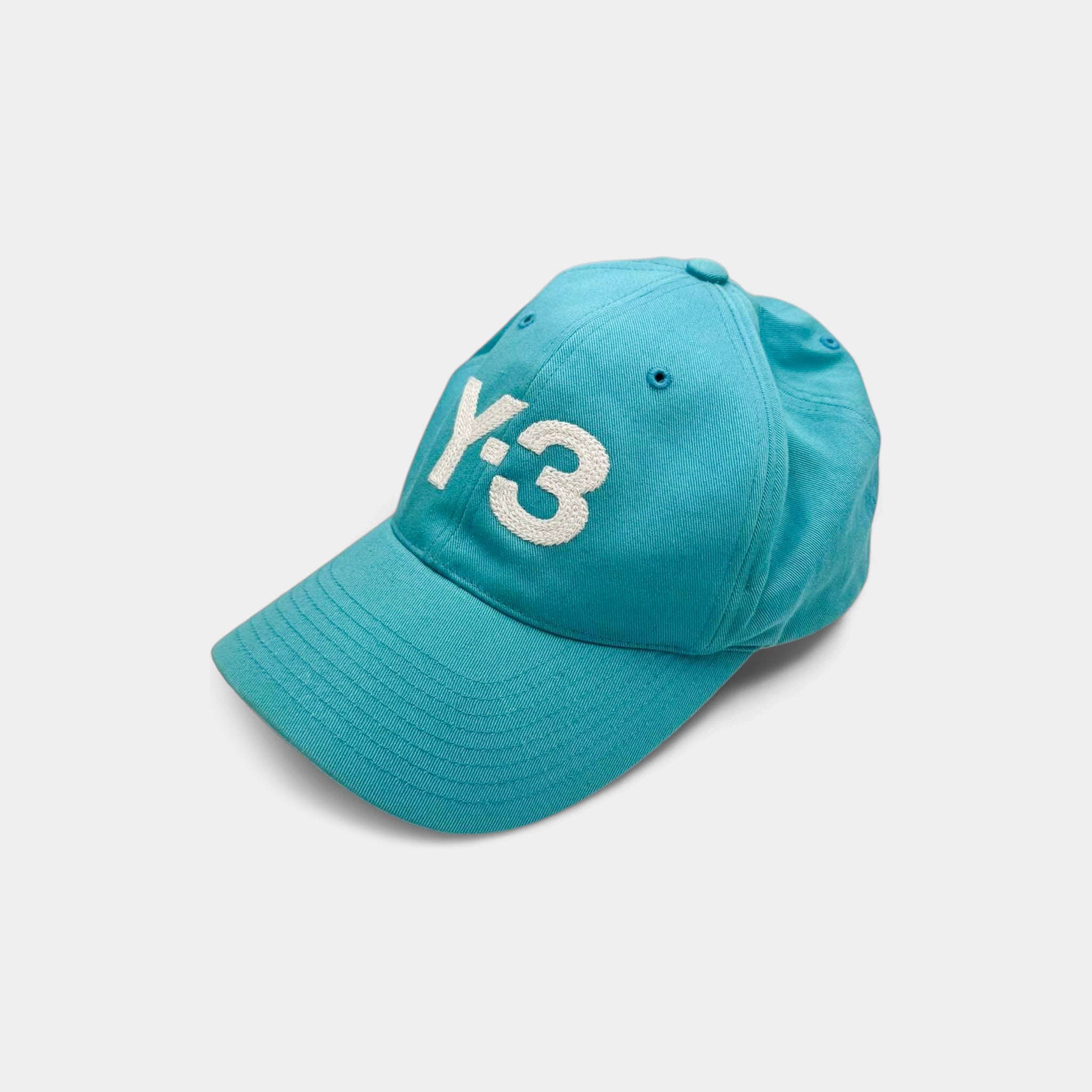 Y-3 Yohji Yamamoto x Adidas Turquoise Embroidered Baseball Cap