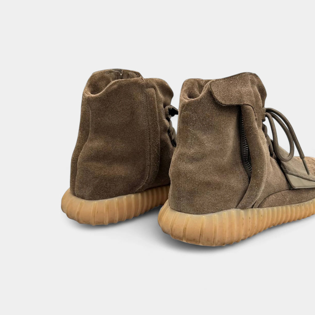 Adidas Yeezy Boost 750 2016 Chocolate Brown Suede High-Top Sneakers
