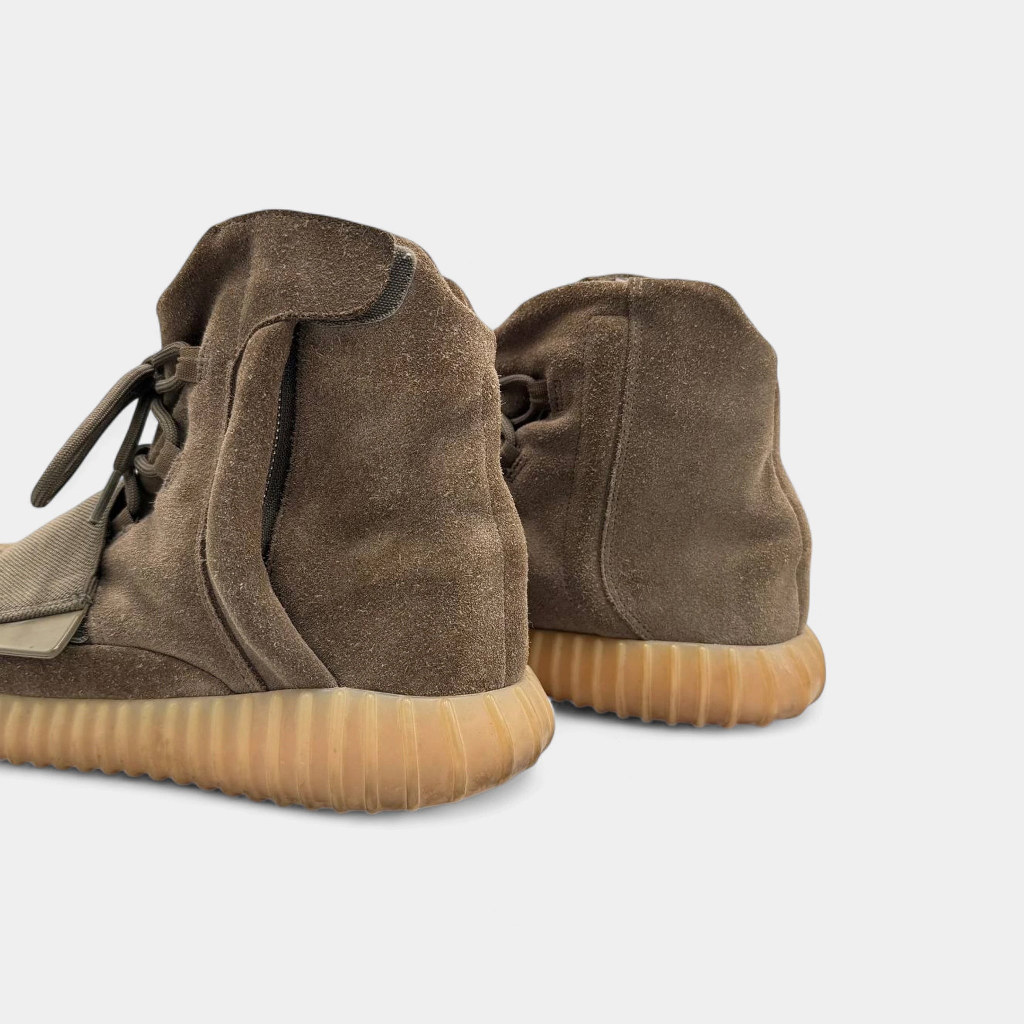 Adidas Yeezy Boost 750 2016 Chocolate Brown Suede High-Top Sneakers