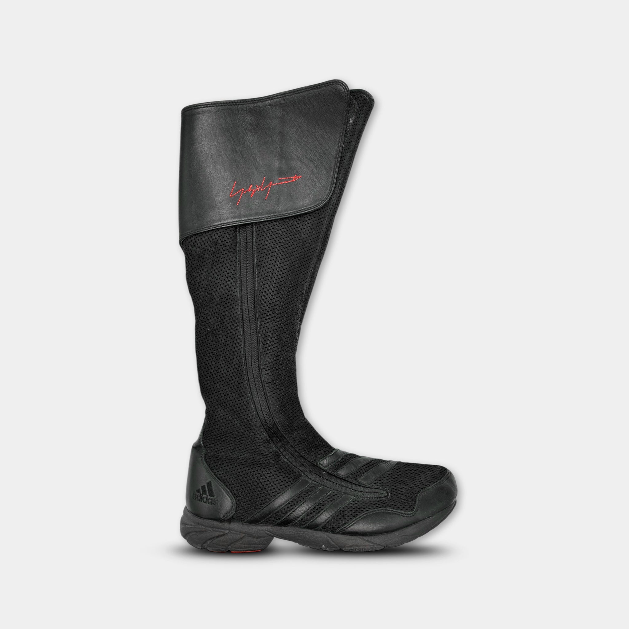 Adidas x Y-3 Yohji Yamamoto "Regu" Mesh High-Top Knee Boots