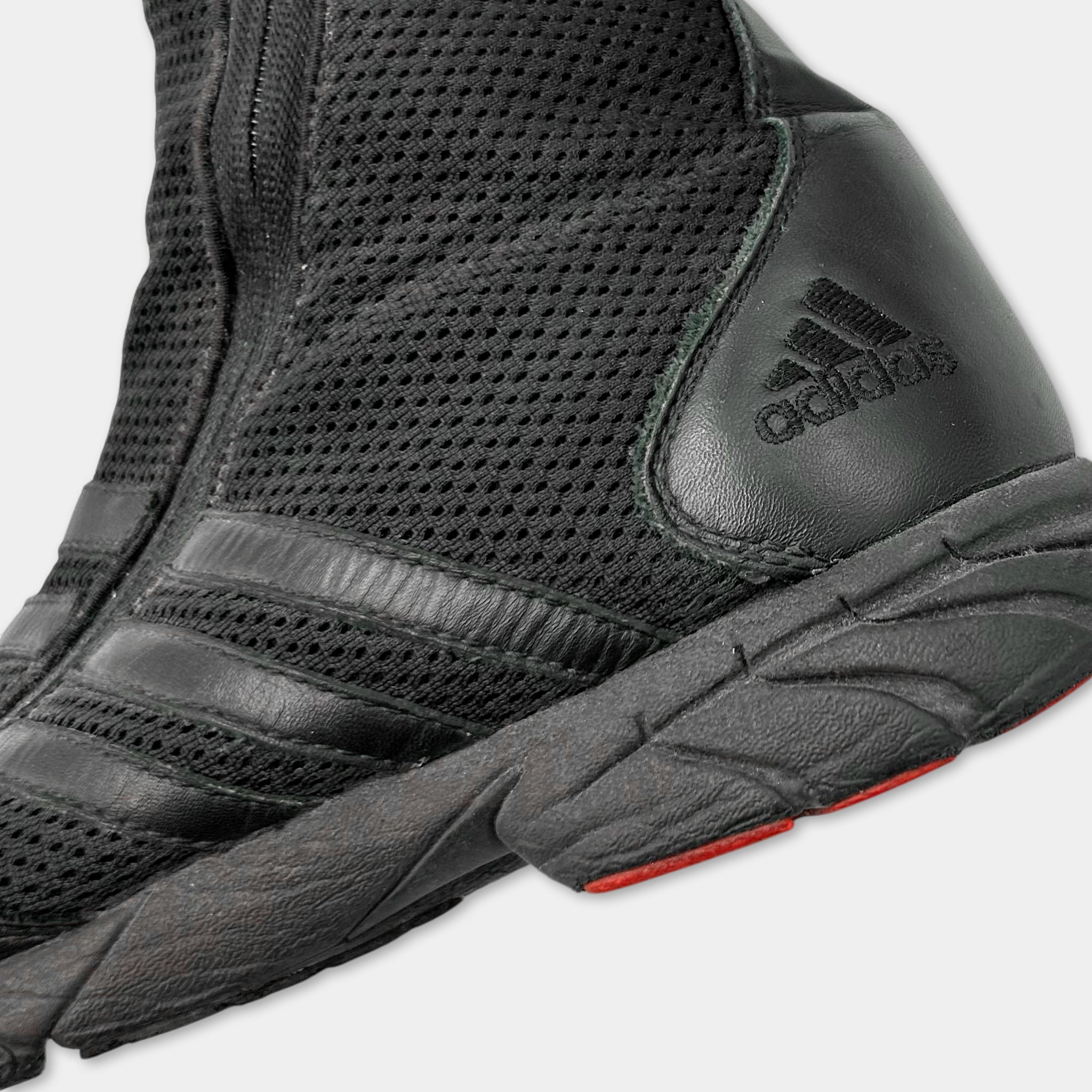 Adidas x Y-3 Yohji Yamamoto "Regu" Mesh High-Top Knee Boots