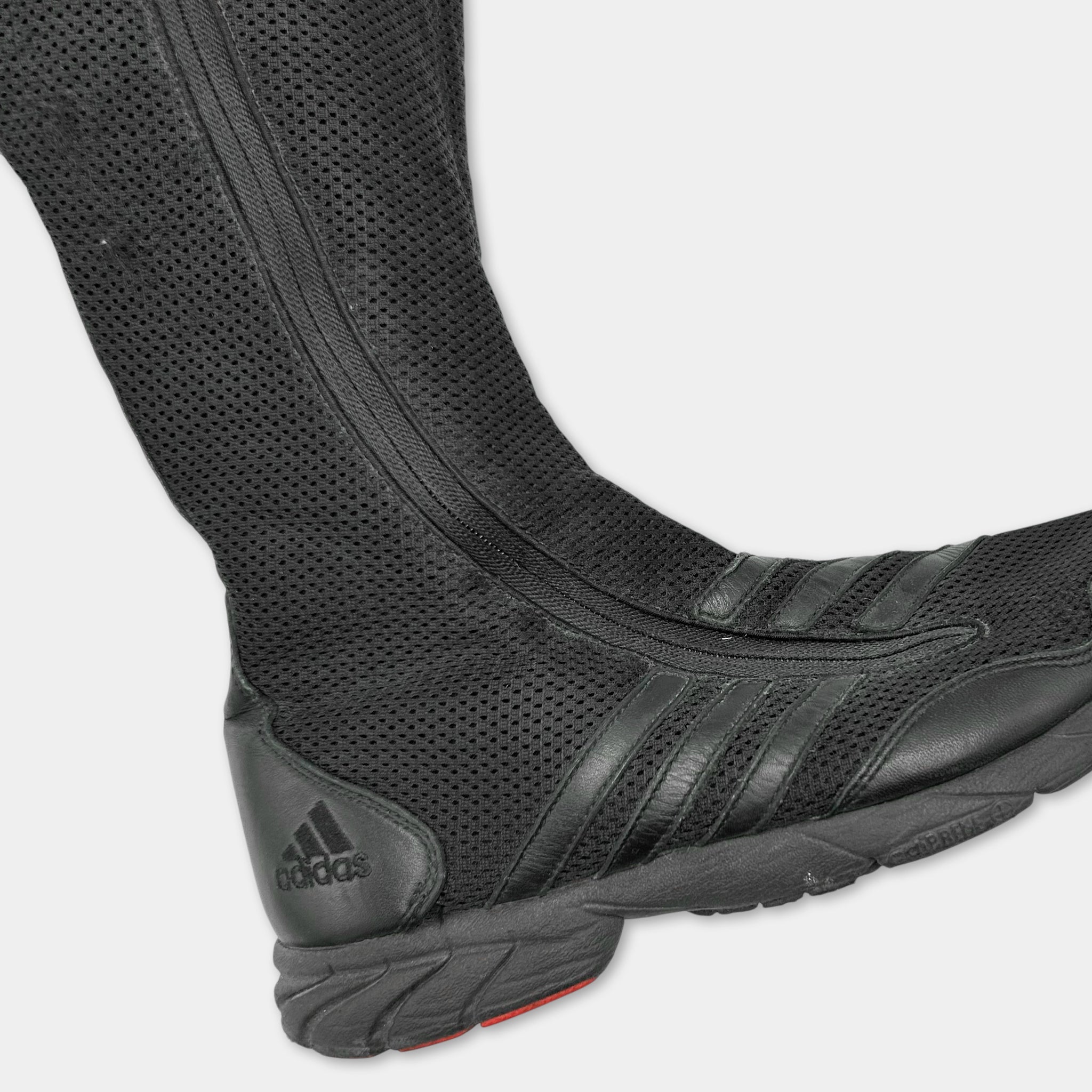 Adidas x Y-3 Yohji Yamamoto "Regu" Mesh High-Top Knee Boots