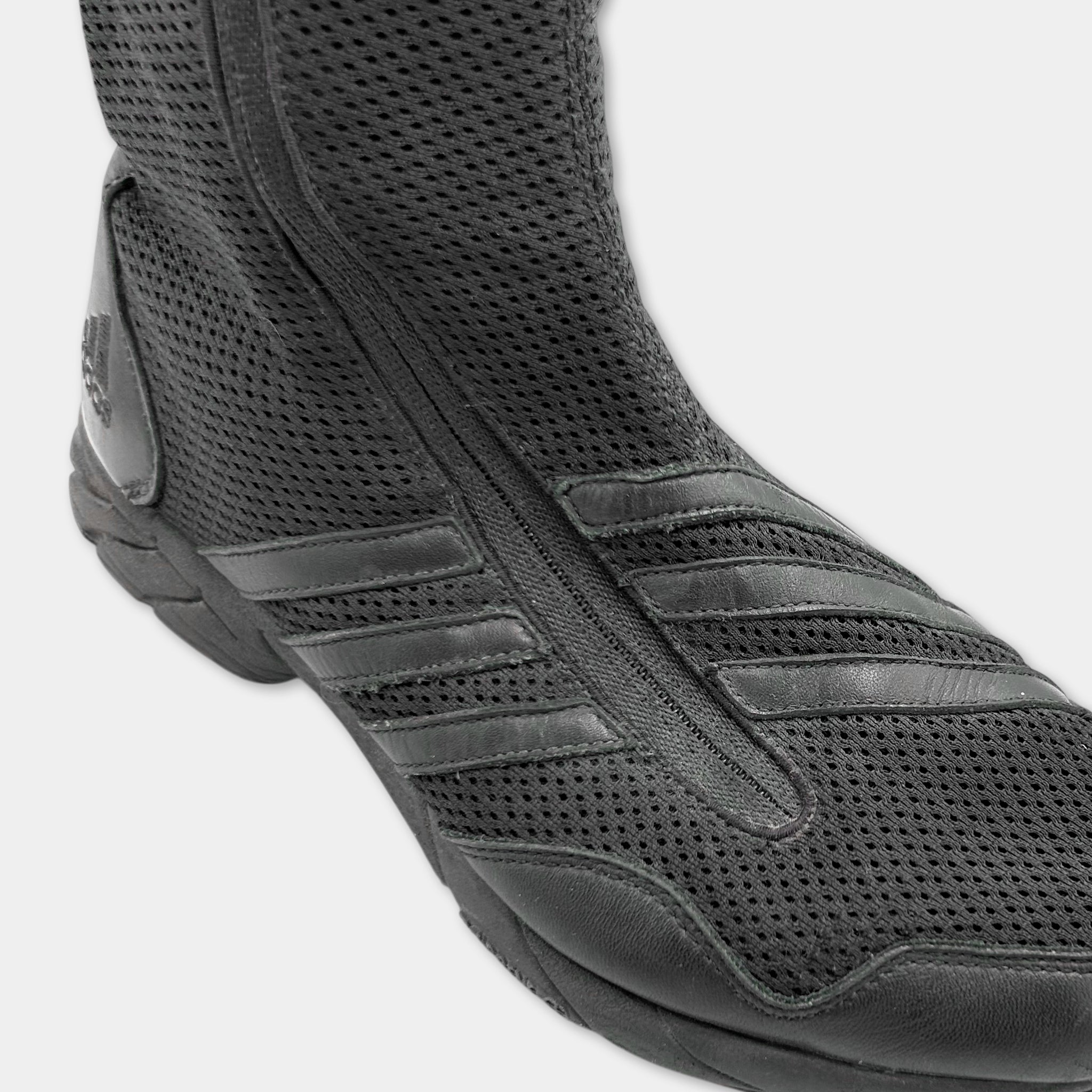 Adidas x Y-3 Yohji Yamamoto "Regu" Mesh High-Top Knee Boots