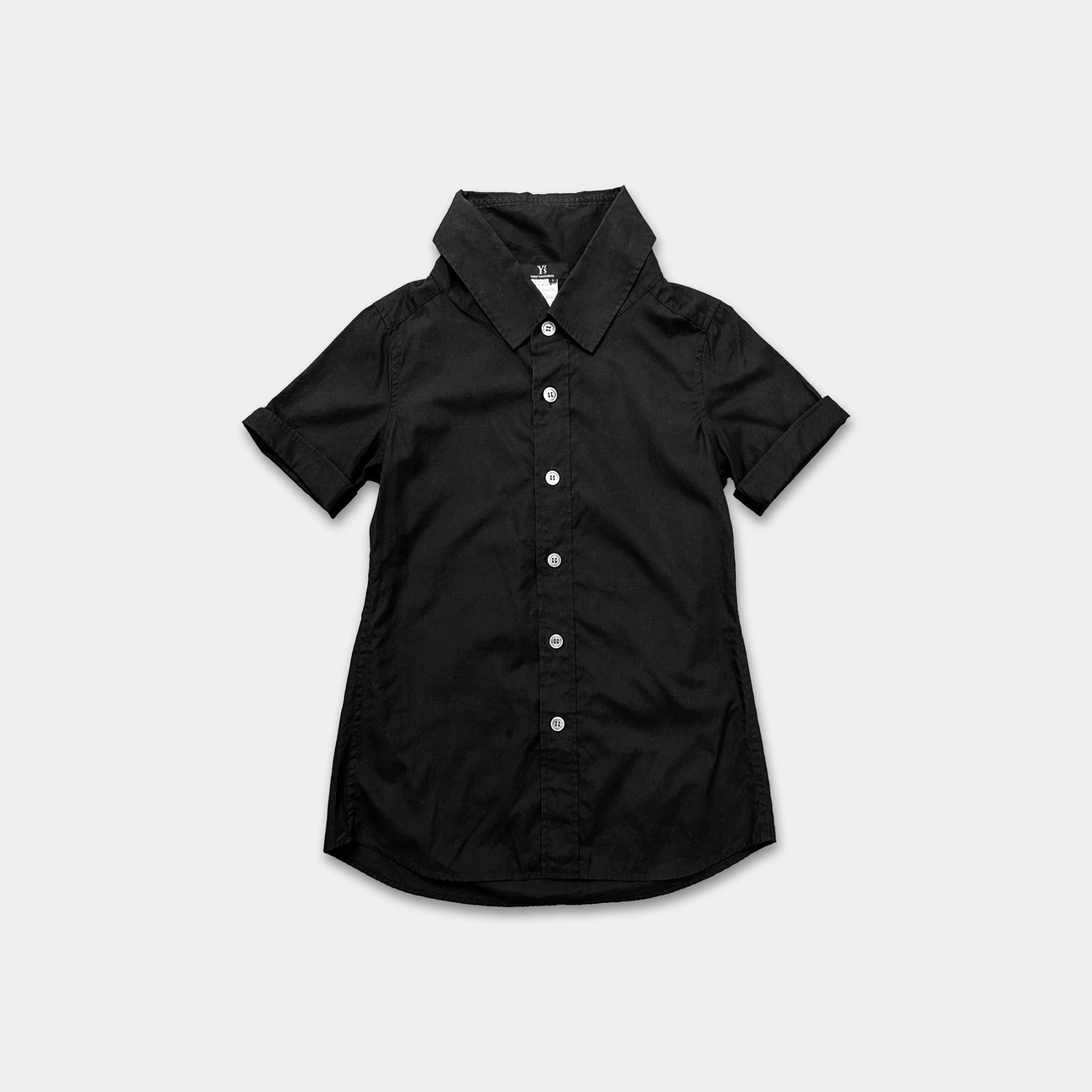 Yohji Yamamoto Y's Black Short Sleeve Shirt