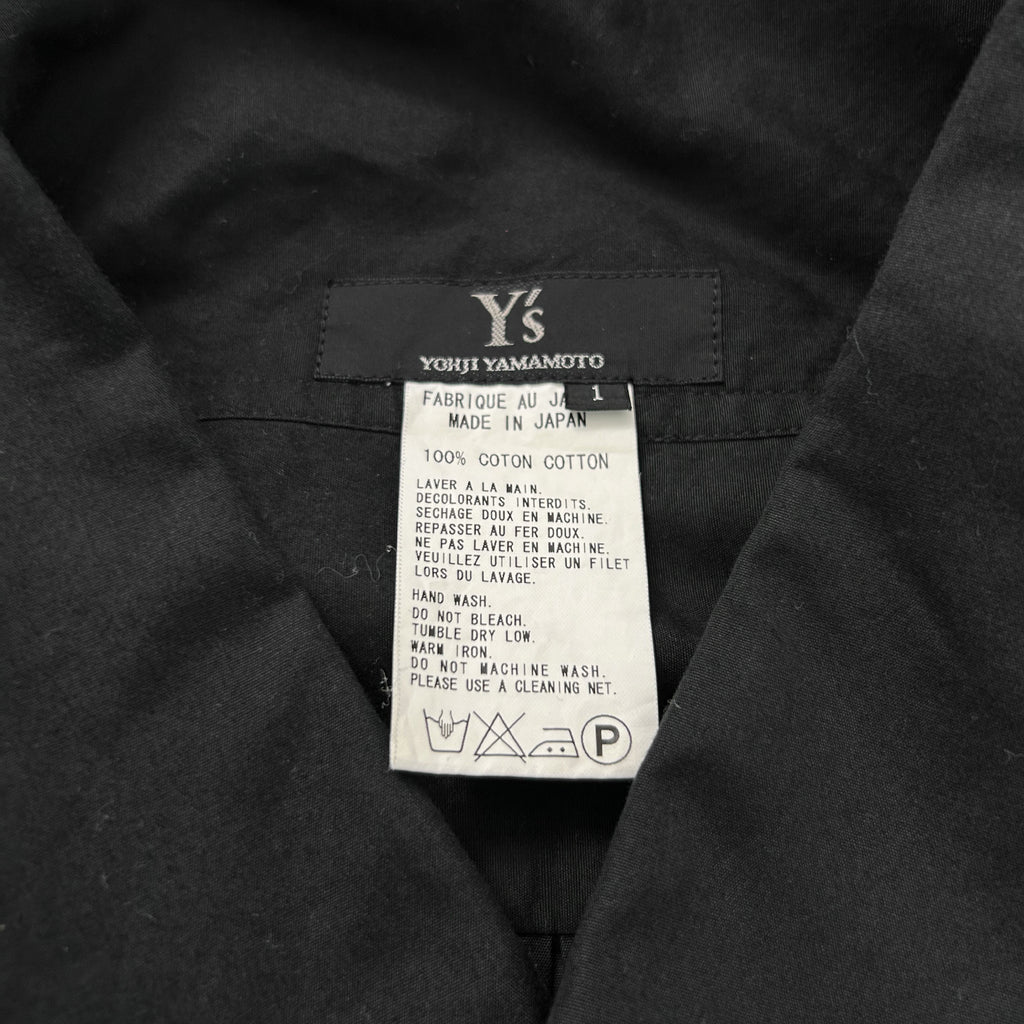 Yohji Yamamoto Y's Black Short Sleeve Shirt