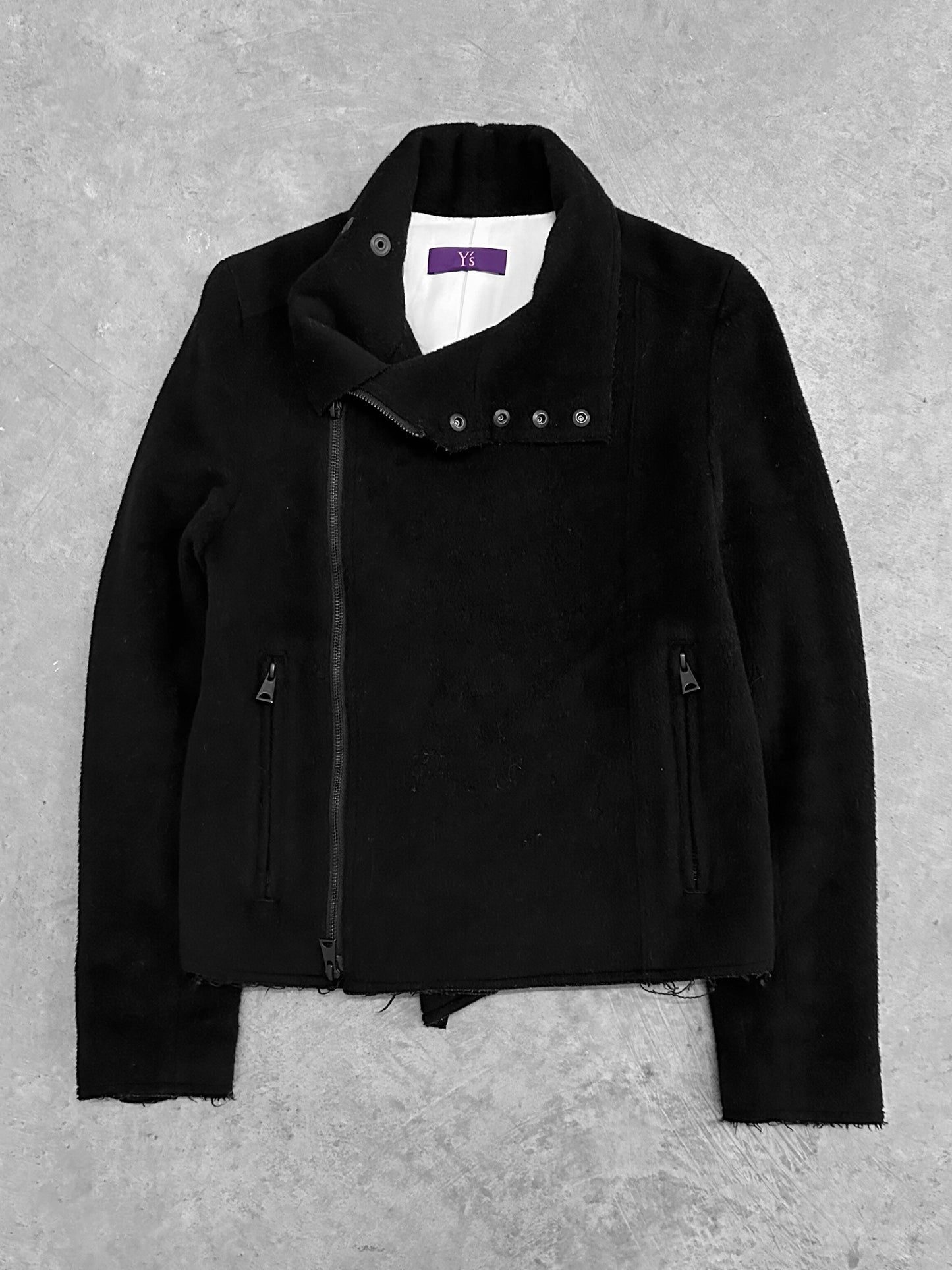 Y's by Yohji Yamamoto Fur 3 Zip Jacket