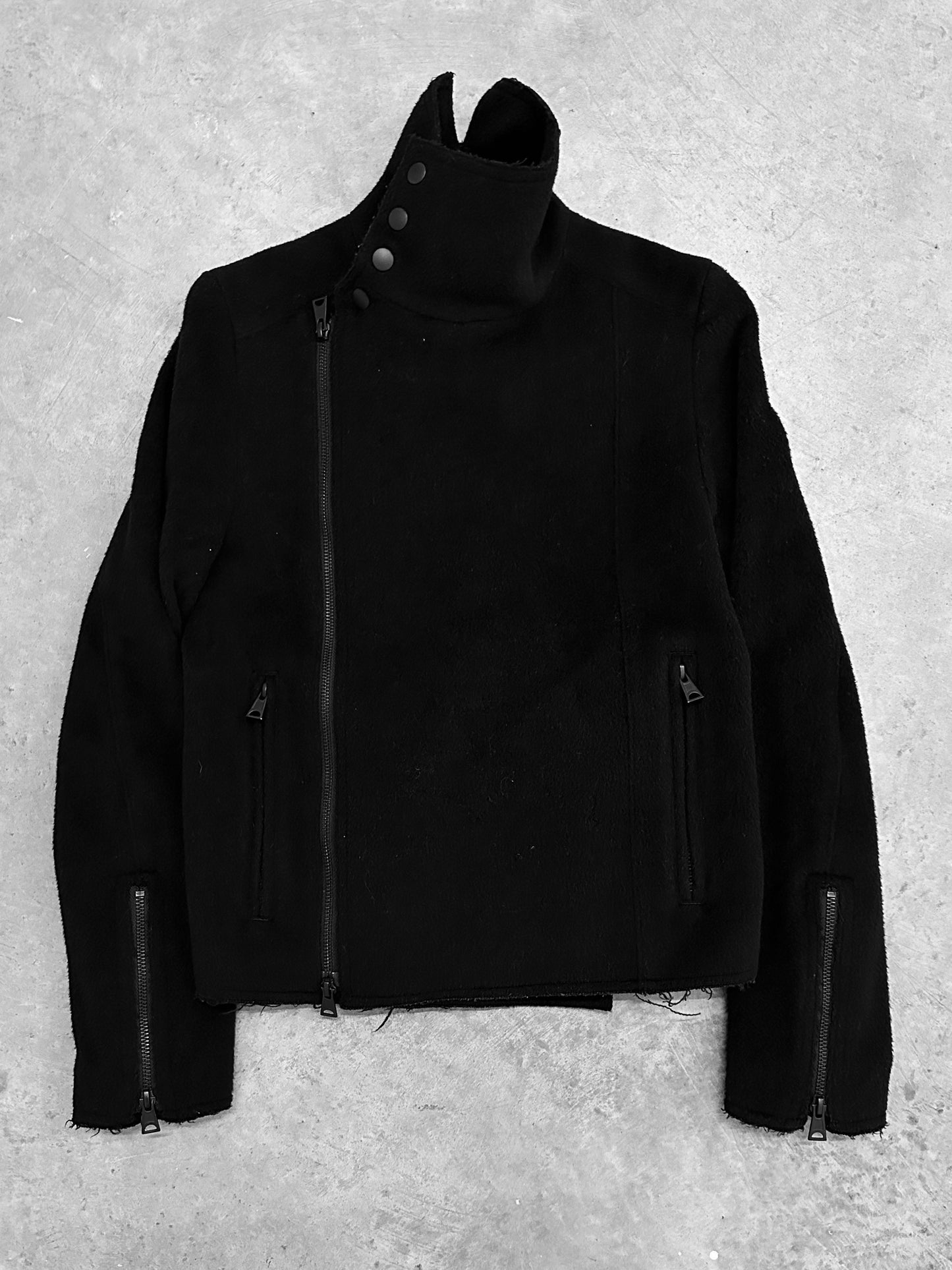 Y's by Yohji Yamamoto Fur 3 Zip Jacket