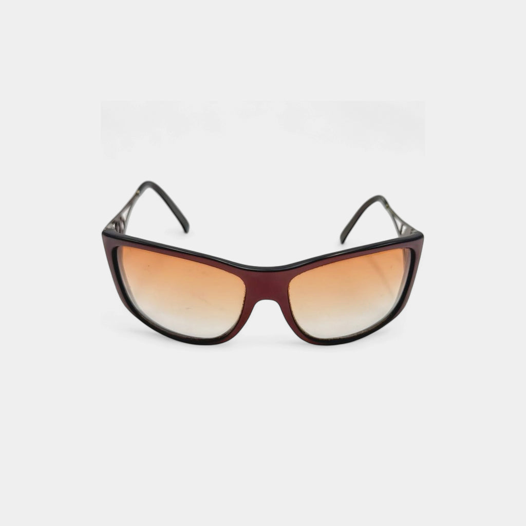 Yves Saint Laurent Rhinestone Cutout Logo Sunglasses